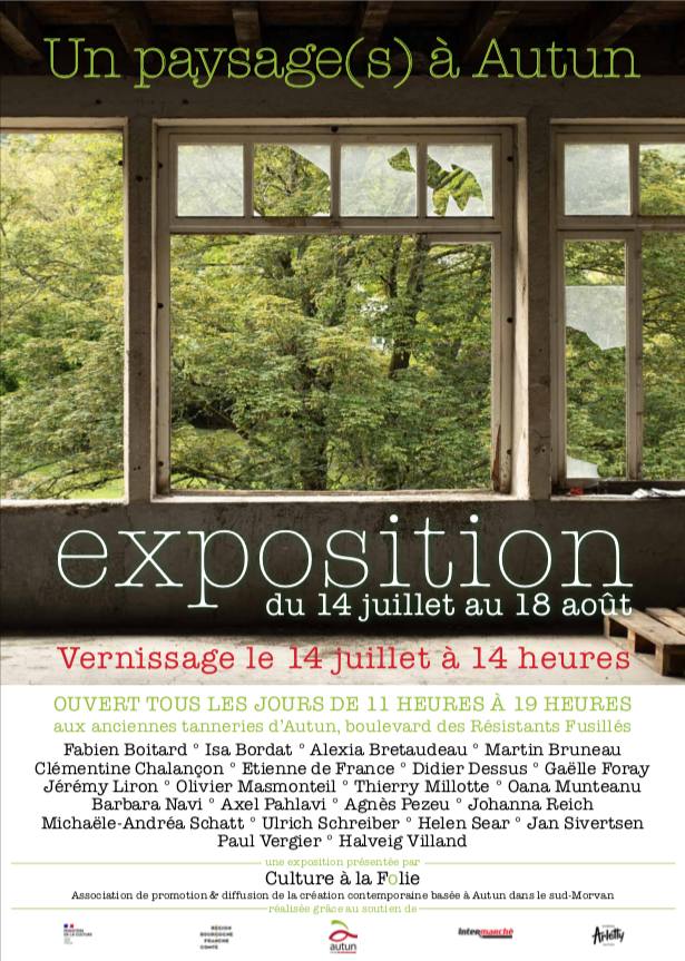 Exposition Un paysage(s) à Autun. Fabien Boitard