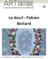 Le deuil Fabien Boitard. Les objets de l'art